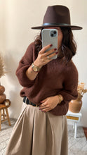 Charger l&#39;image dans la galerie, Pull ISAAC chocolat