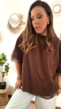 Charger l'image dans la galerie, T-shirt DENTELLE choco