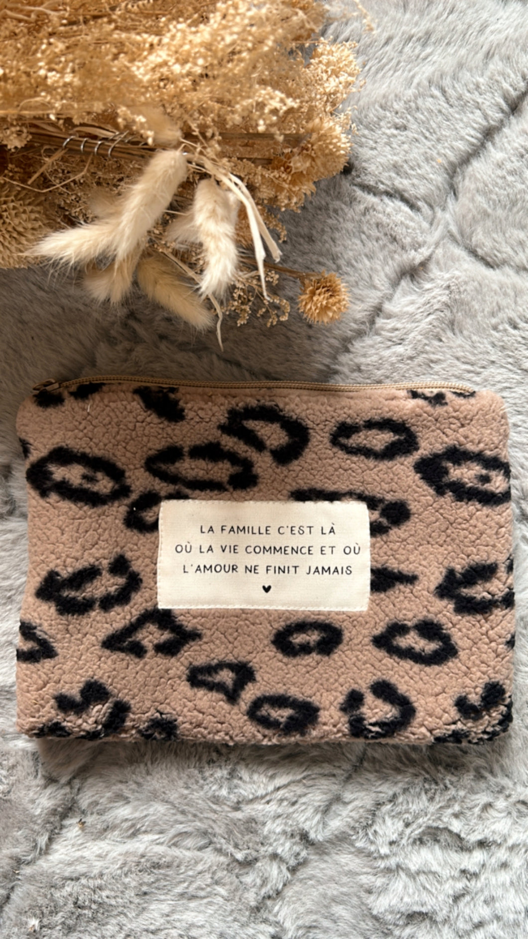 Pochette moyenne léopard MON PETIT LEON