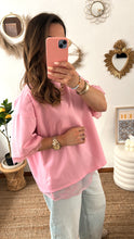 Charger l'image dans la galerie, T-shirt DENTELLE rose