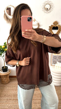 Charger l'image dans la galerie, T-shirt DENTELLE choco