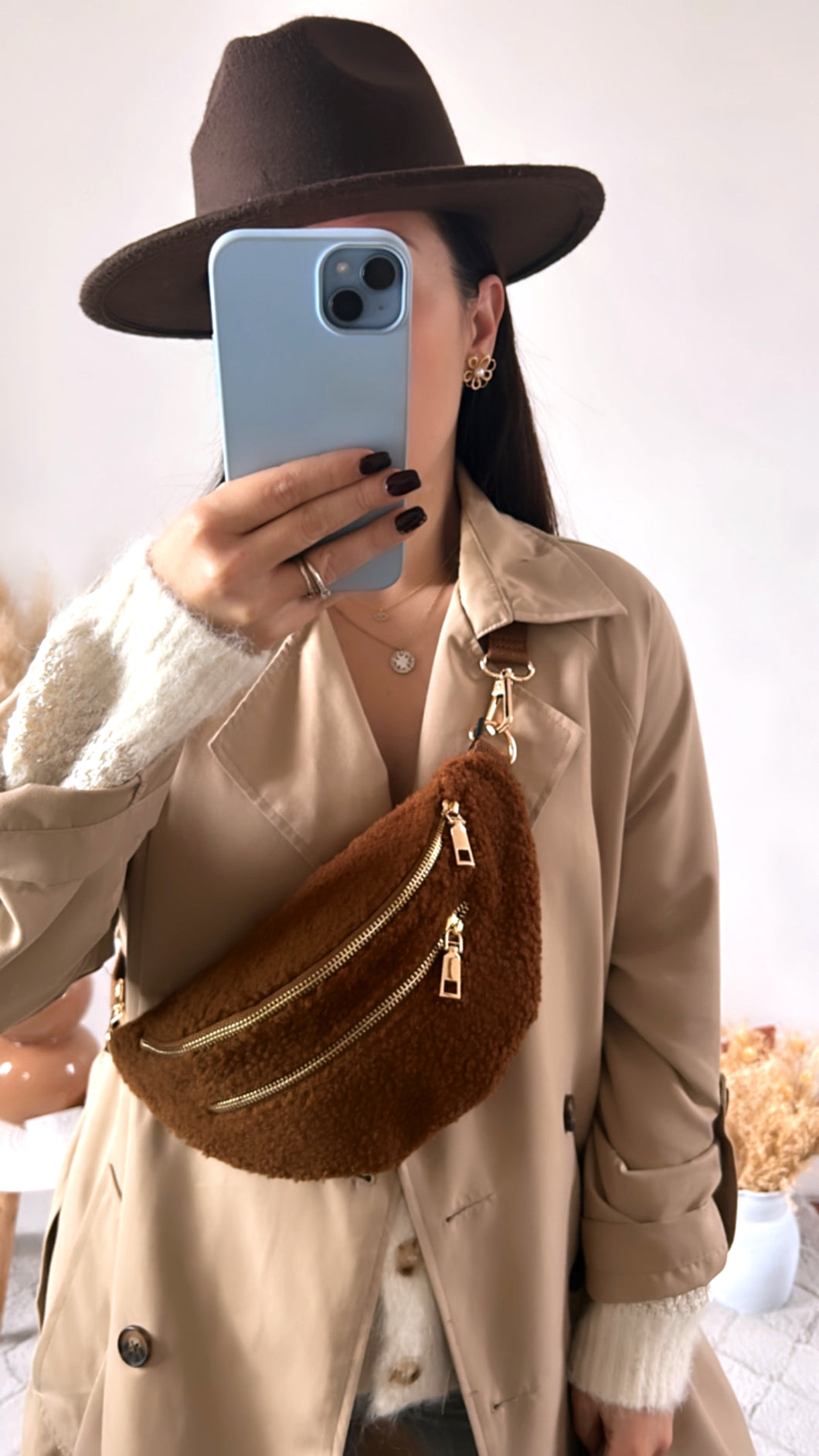 Banane bouclette MARRON