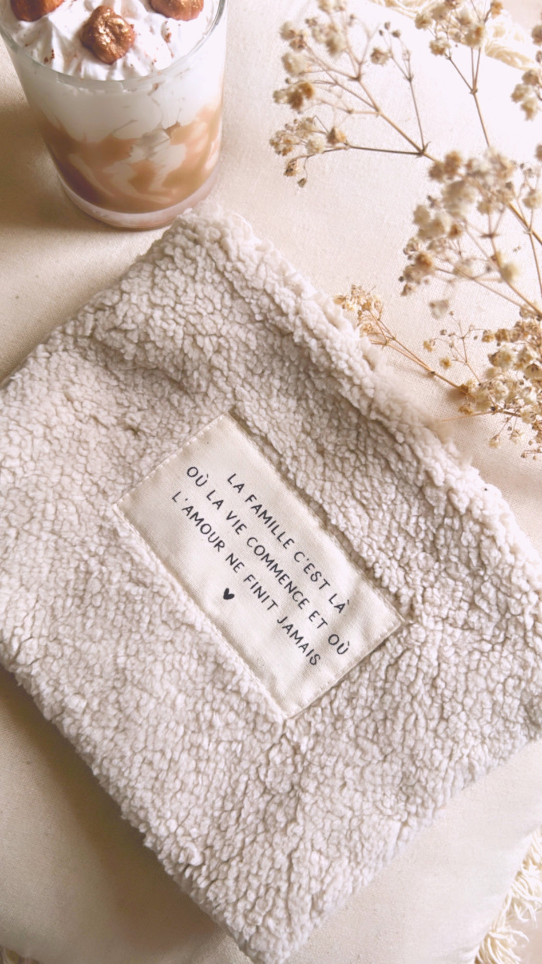 Pochette moyenne écru MON PETIT LEON